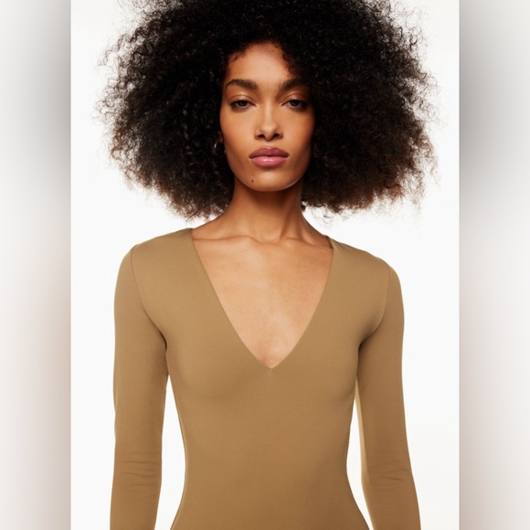 NWT Artitzia Babaton Contour V Neck Bodycon Midi Dress - Picture 6 of 13